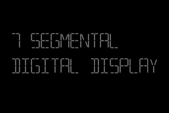 7 Segmental Digital Display: A Retro Font for Modern Brands