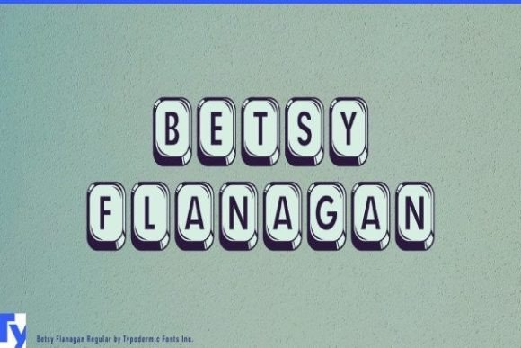 Betsy Flanagan: A Keyboard-Inspired Display Typeface for Bold Branding