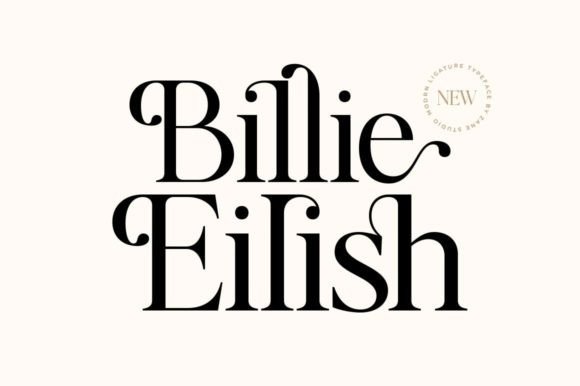 Billie Eilish Typeface: Elevate Your Brand with Elegant Serif Fonts