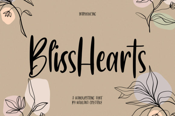 BlissHearts: A Handcrafted Display Font for Web Headers