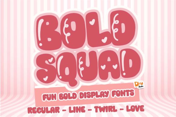 Bold Squad: A Fun Display Font for Makers