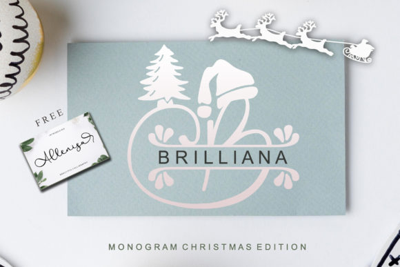 Brilliana Monogram: A Warm Decorative Font for Makers