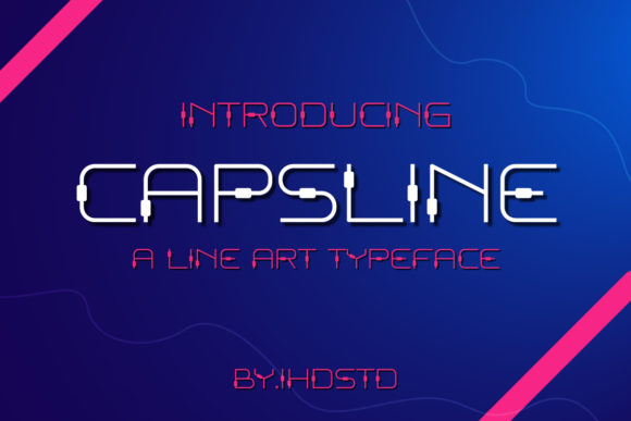 Capsline Display Typeface for Polished Small Business Branding
