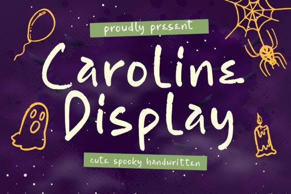 Caroline Display Font for Spooky Business Branding