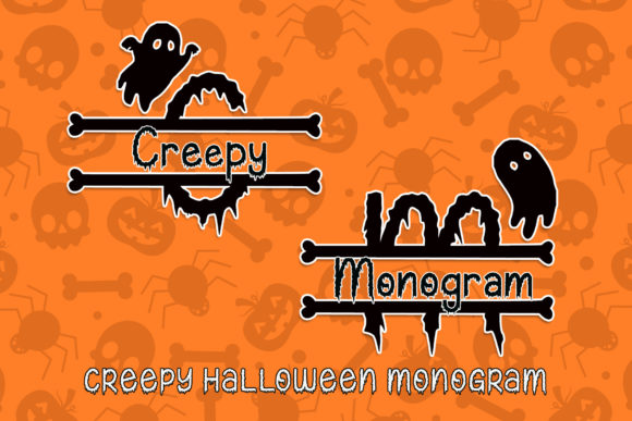 Creepy Halloween Monogram: The Perfect Spooky Typeface for Crafts
