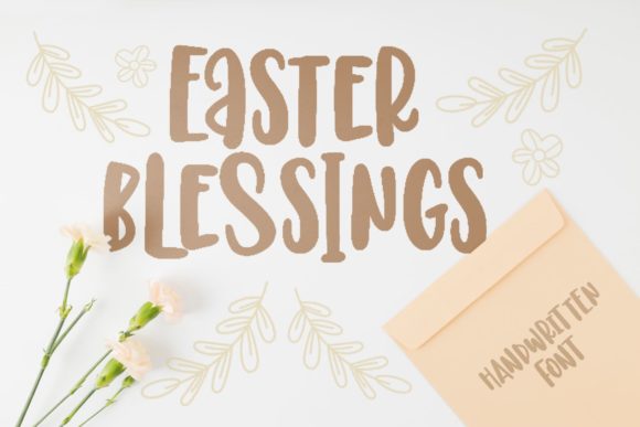 Easter Blessings: A Joyful Script Handwritten Font for Makers