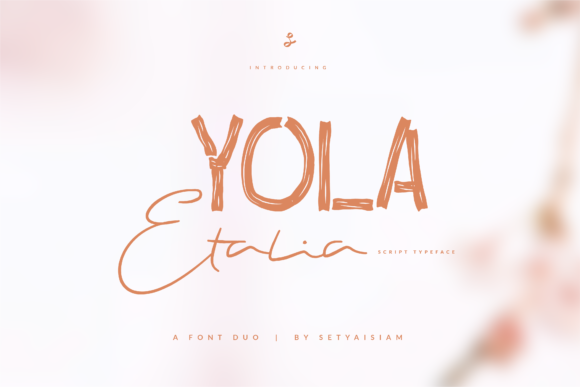 Elevate Brand Visuals with Yola Etalia Typeface
