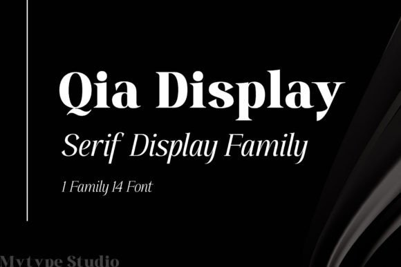 Elevate Your Crafts with the Qia Display Typeface