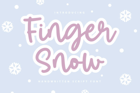 Finger Snow: A Friendly Script Font for Web Design