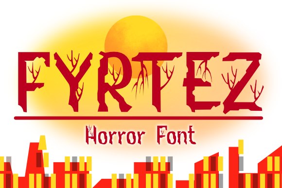 Fyrtez: A Spooky Decorative Font for Makers