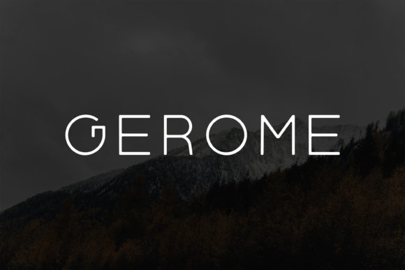 Gerome: The Modern Sans Serif Font for Craft Branding