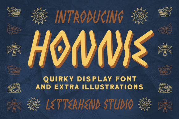 Honnie - Quirky Display: A Modern Typeface for Editorial Design
