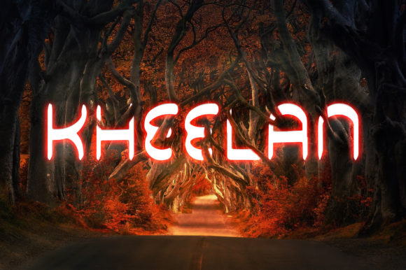Kheelan: The Bold Robotic Typeface for Modern Crafts