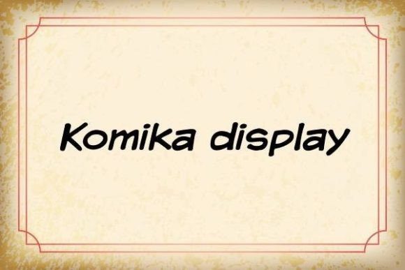 Komika Display: A Warm Freebie Font for Makers