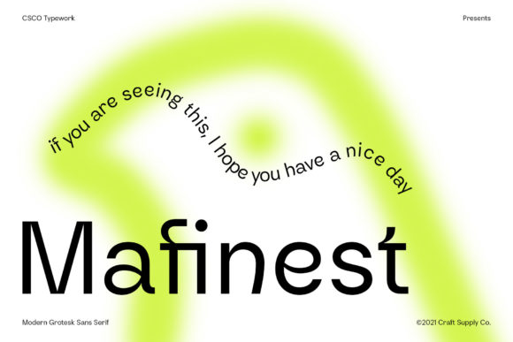 Mafinest Font Review: A Modern Grotesk for Makers