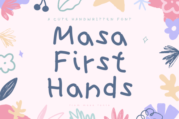 Masa First Hands: A Playful Display Font for Creative Branding