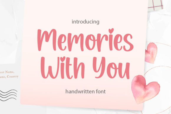 Memories with You: A Charming Script for Authentic Designs