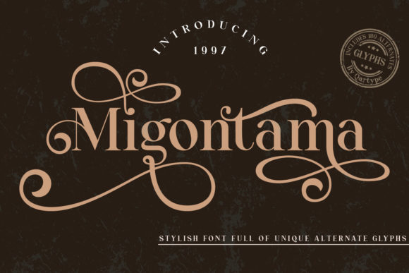 Migontama: A Vintage Serif Font for Strong Branding