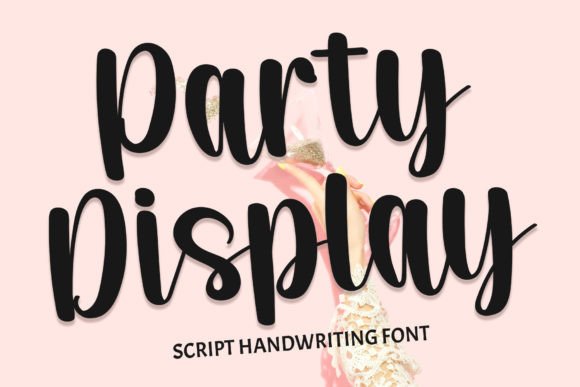 Party Display: A Modern Script Font for Web Headers