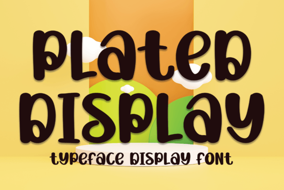 Plated Display: A Playful Typeface for Joyful Campaigns