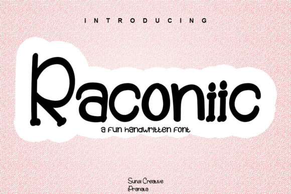 Raconiic Font: Elevate Your Brand with Script Handwritten Style