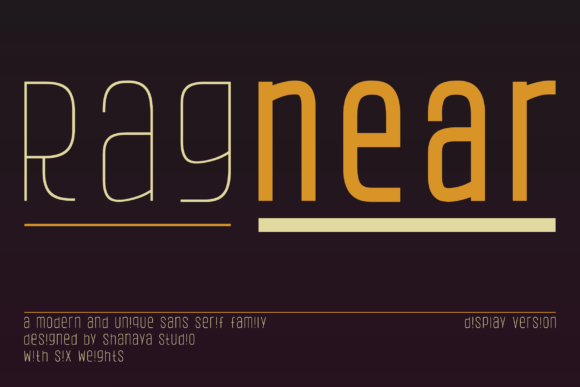 Ragnear Display Version: A Modern Typeface for Bold Web Headers