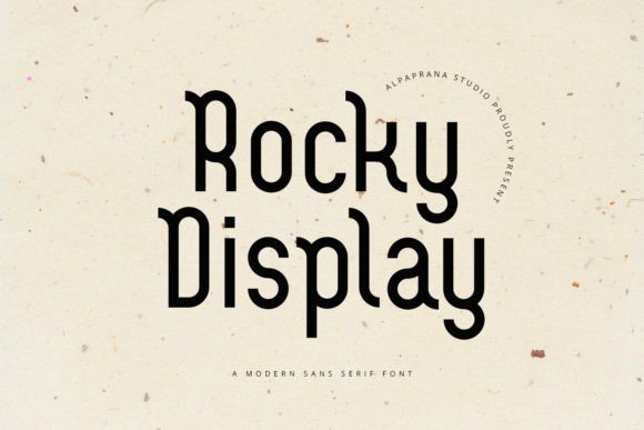 Rocky Display: A Modern Sans Serif Font for Editorial Design