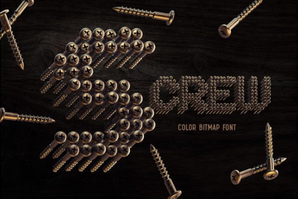 S-Crew: The Vintage 3D Typeface for Craft Brands
