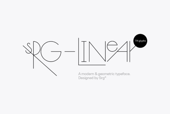 Srg Linear: A Modern Sans Serif Font for Bold Branding