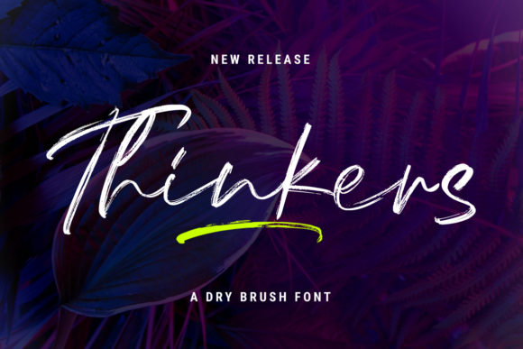 Thinkers: The Bold Script Handwritten Font for Makers