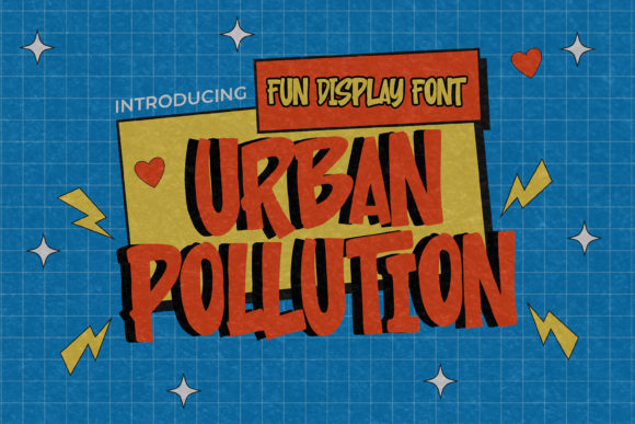Urban Pollution: A Retro Display Font for Bold Branding