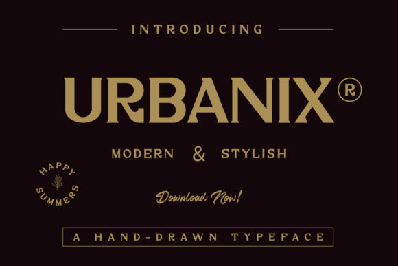 Urbanix: A Modern Serif Font for Bold Branding