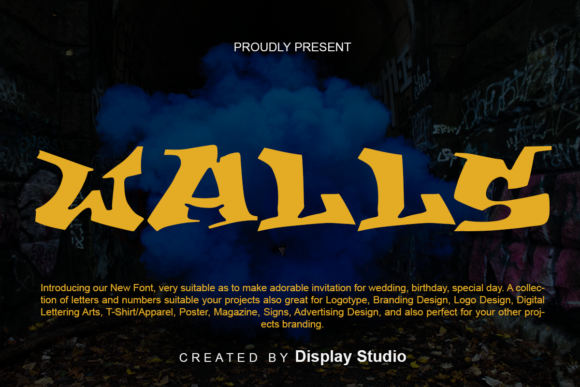 Walls: A Modern Display Typeface for Bold Branding