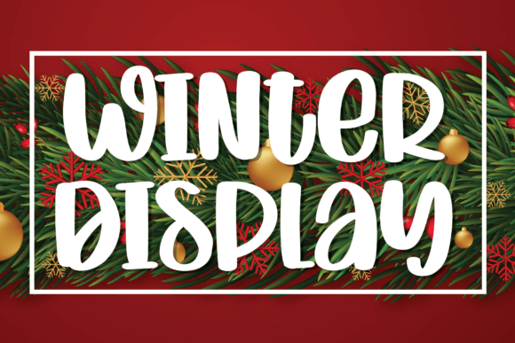 Winter Display: A Cheerful Script Handwritten Font for Makers